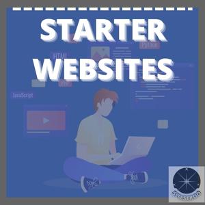 Starter websites by Siteseroo 300 x 300 pixels in its classic blue and dark grey colors