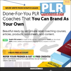 Sign Up with PLR Me Free Account For Done For You PLR Content